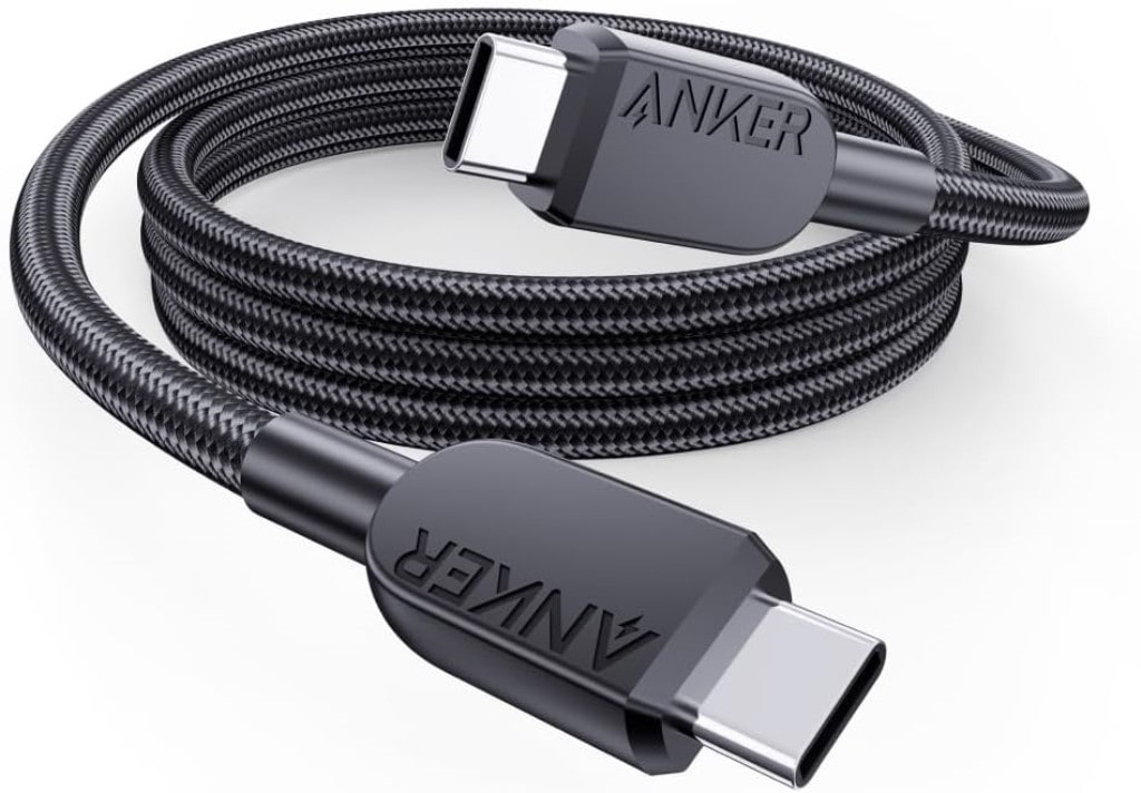 Anker Anker USB-C & USB-C ケーブル(高耐久ナイロン)0.9m ブラック A81C5011