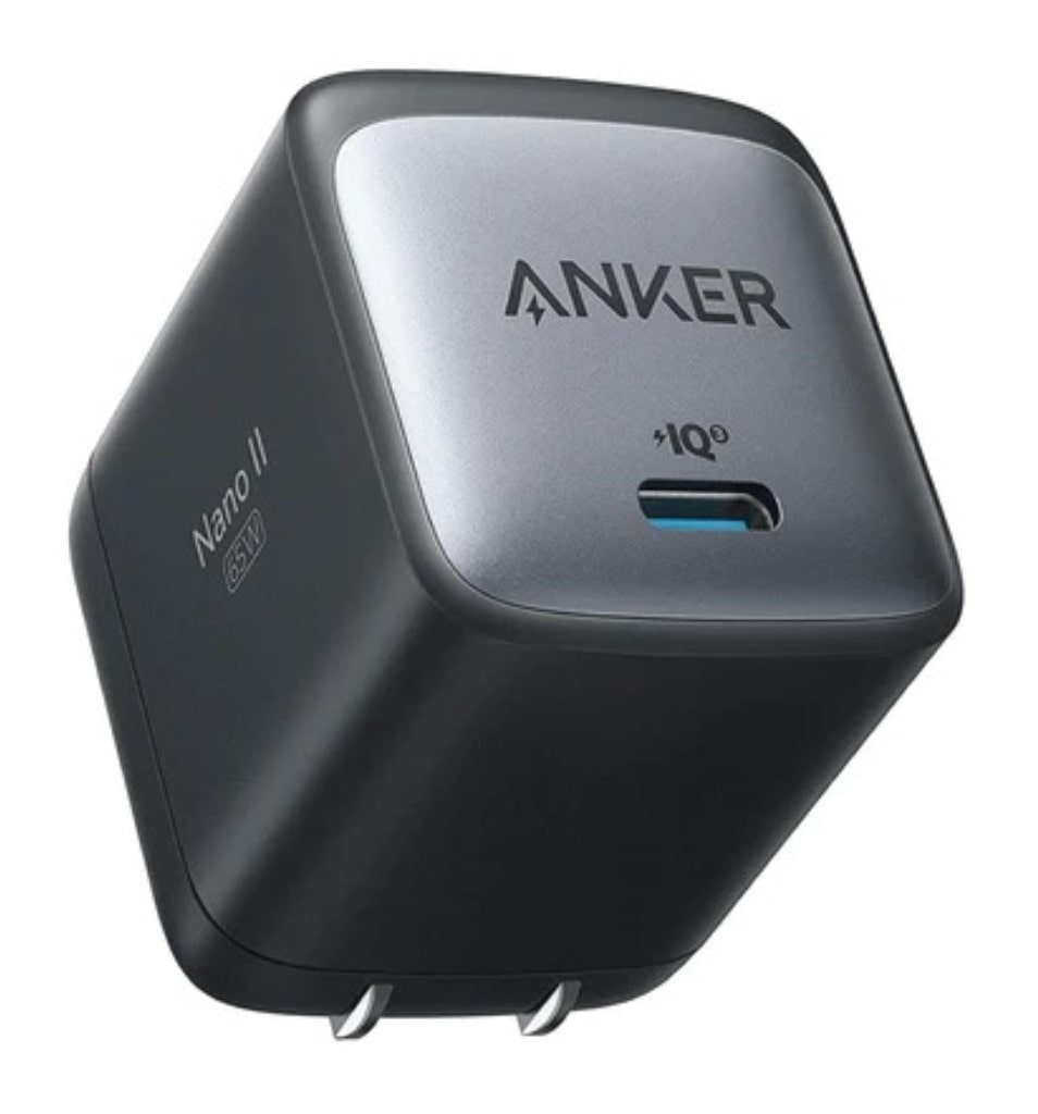 Anker Anker Nano II 65W(PD 充電器 USB-C)<独自技術Anker GaN II採用/PD対応/PSE技術基準適合/折りたたみ式プラグ>MacBook PD対応Windows PC iPad iPhone Galaxy Android スマートフォン ノートPC 各種 その他機器対応(ブラック) A2663N13