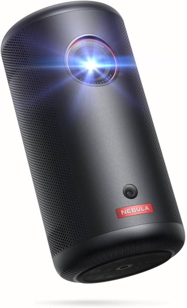 Anker Anker Nebula(ネビュラ)Capsule 3(Google TV搭載モバイルプロジェクター)<フルHD/200ANSI ルーメン/最大120インチ/8Wスピーカー/自動障害物回避/垂直・水平台形補正/フォーカス調整/スクリーンフィット/小型/家庭用> D2425N11