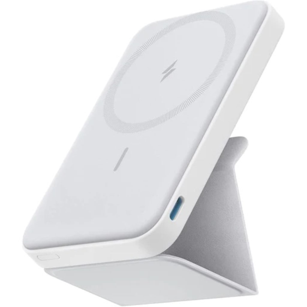 Anker Anker 622 Magnetic Battery(MagGo)(アップグレード版 マグネット式ワイヤレス充電対応 5000mAh コンパクト モバイルバッテリー)<マグネット式/ワイヤレス出力(7.5W)/USB-Cポート入出力/PSE技術基準適合>(ホワイト) A1614021