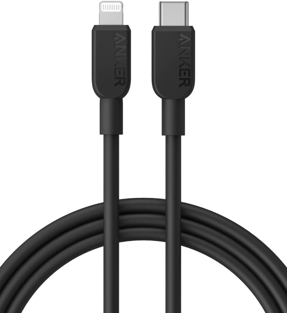 Anker Anker 310 USB-C & ライトニング ケーブル MFi認証 iPhone 14/14 Pro Max/14 Plus/13/13 Pro/12/11/X/XS/XR/8 Plus 各種対応(1.8m ブラック) A81A2011