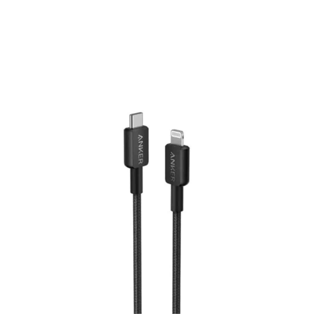 Anker Anker 322 高耐久ナイロン USB-C & Lightning ケーブル 1.8m（ブラック） A81B6N11
