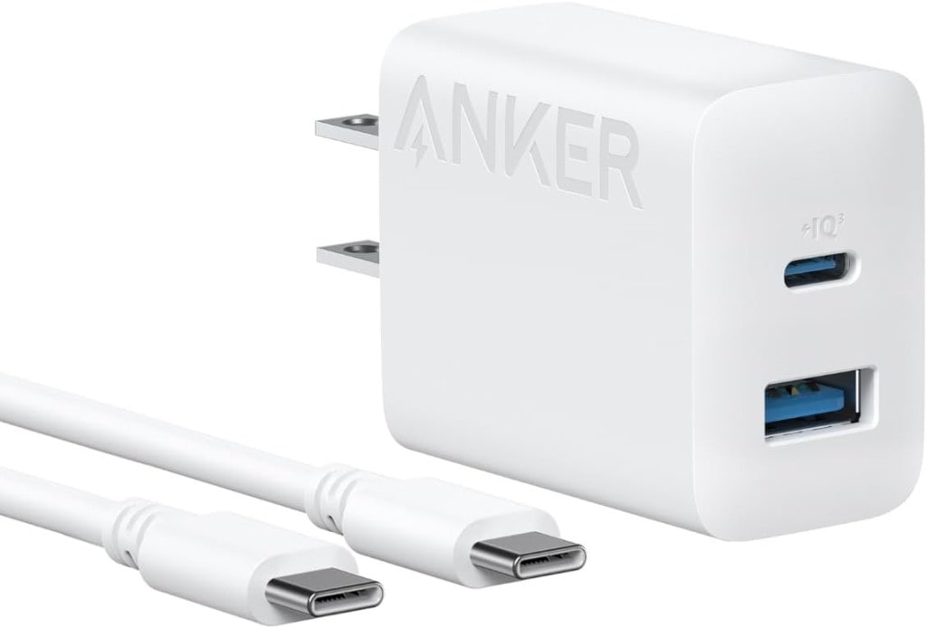 Anker Anker Charger(20W 2-Port)with USB-C & USB-C ケーブル(20W USB-C&USB-Cケーブル付属 2ポート急速充電器)<PSE技術基準適合/USB PD対応/PowerIQ搭載/コンパクトサイズ>(ホワイト) B2348N21