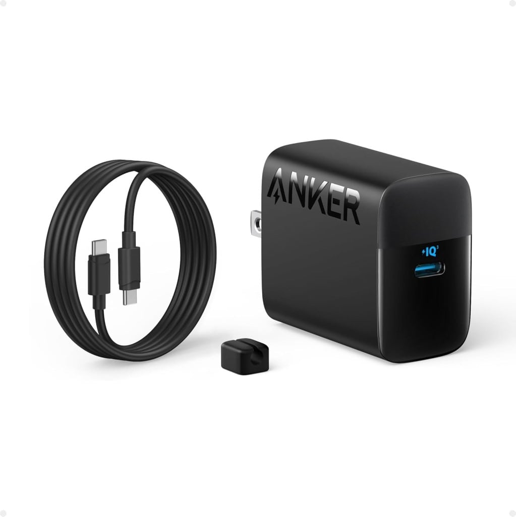 Anker Anker Charger(45W)with USB-C & USB-C ケーブル ブラック<USB PD対応/PSE技術基準適合/PPS規格対応/PowerIQ 3.0(Gen2)搭載>(ブラック) B2653N11
