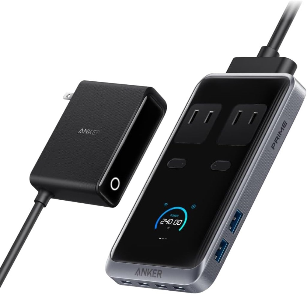 Anker Anker Prime Charging Station(8-in-1 240W)[独自技術Anker GaNPrime採用/コンセント差込口 2口/USB-C 4ポート/USB-A 2ポート/PSE技術基準適合] A91B2NF1