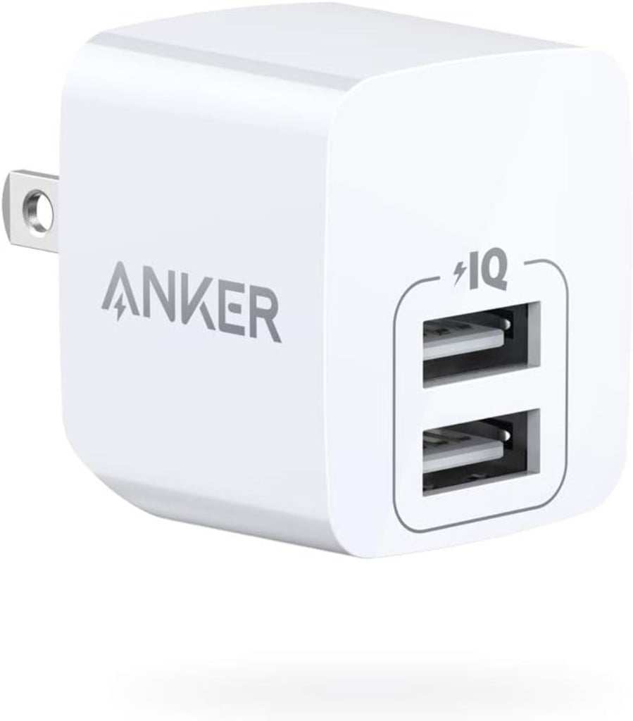 Anker Anker PowerPort mini(12W 2ポート USBフルスピード充電器)[折りたたみ式プラグ/PowerIQ/超コンパクトサイズ]iPhone iPad Android Audiovox CDM3000 各種対応 A2620123