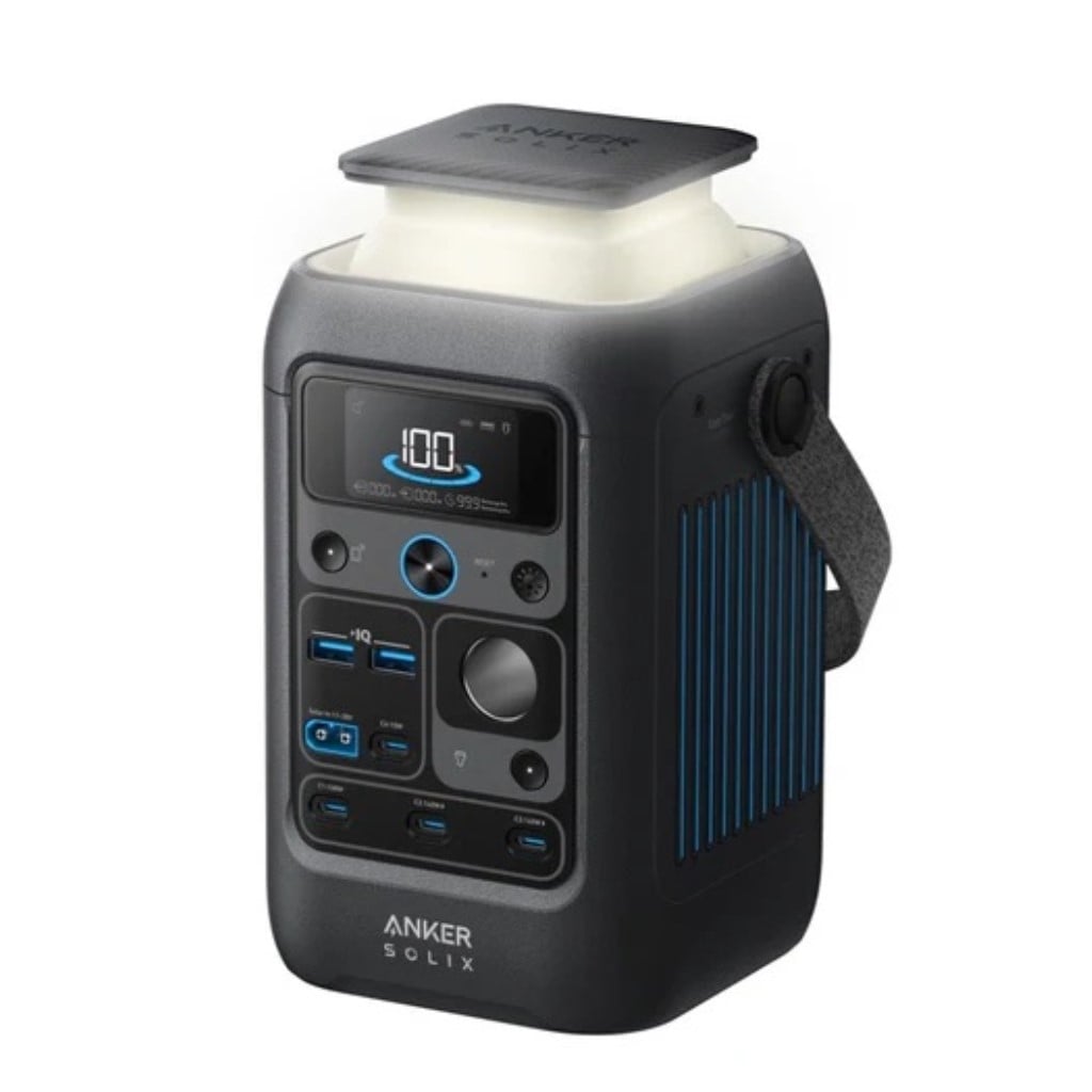 Anker Anker Solix C300 DC Portable Power Station ポータブル電源 288Wh 小型軽量2.8Kg 1.5時間満充電 合計最大出力300W USB-C/USB-A/DC 計7ポート(ACポート非搭載)ストラップ付き アプリ遠隔操作 リン酸鉄 蓄電池(ブラック) A1726511