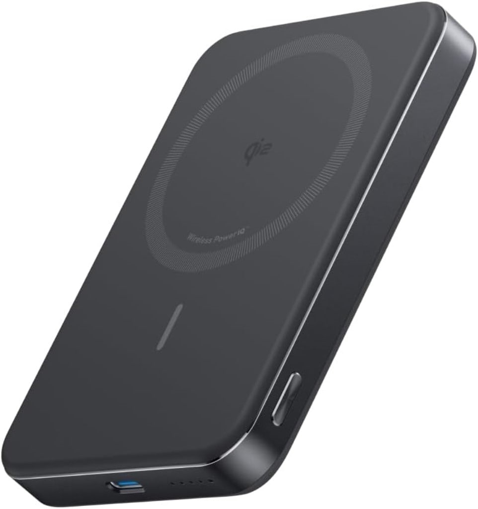Anker Anker MagGo Power Bank(10000mAh Slim)Qi2認証 ワイヤレス充電 最大出力15W MagSafe対応 マグネット式ワイヤレス充電対応 コンパクト 薄型 小型 iPhone 16/15/14/13/12 シリーズ専用(ブラック) A1664N11