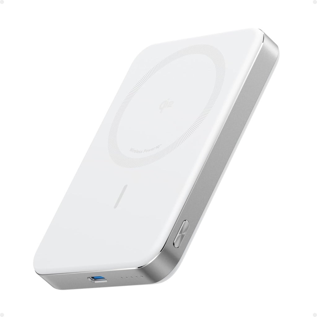 Anker Anker MagGo Power Bank(10000mAh Slim)Qi2認証 ワイヤレス充電 最大出力15W MagSafe対応 マグネット式ワイヤレス充電対応 コンパクト 薄型 小型 iPhone 15/14/13/12 シリーズ専用(ホワイト) A1664N21