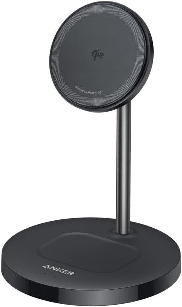 Anker Anker MagGo Wireless Charger(2-in-1 Stand)Qi2対応 マグネット式 2-in-1 ワイヤレス充電ステーション/ワイヤレス出力 MagSafe対応 iPhone 15/14/13 ブラック A2544N11