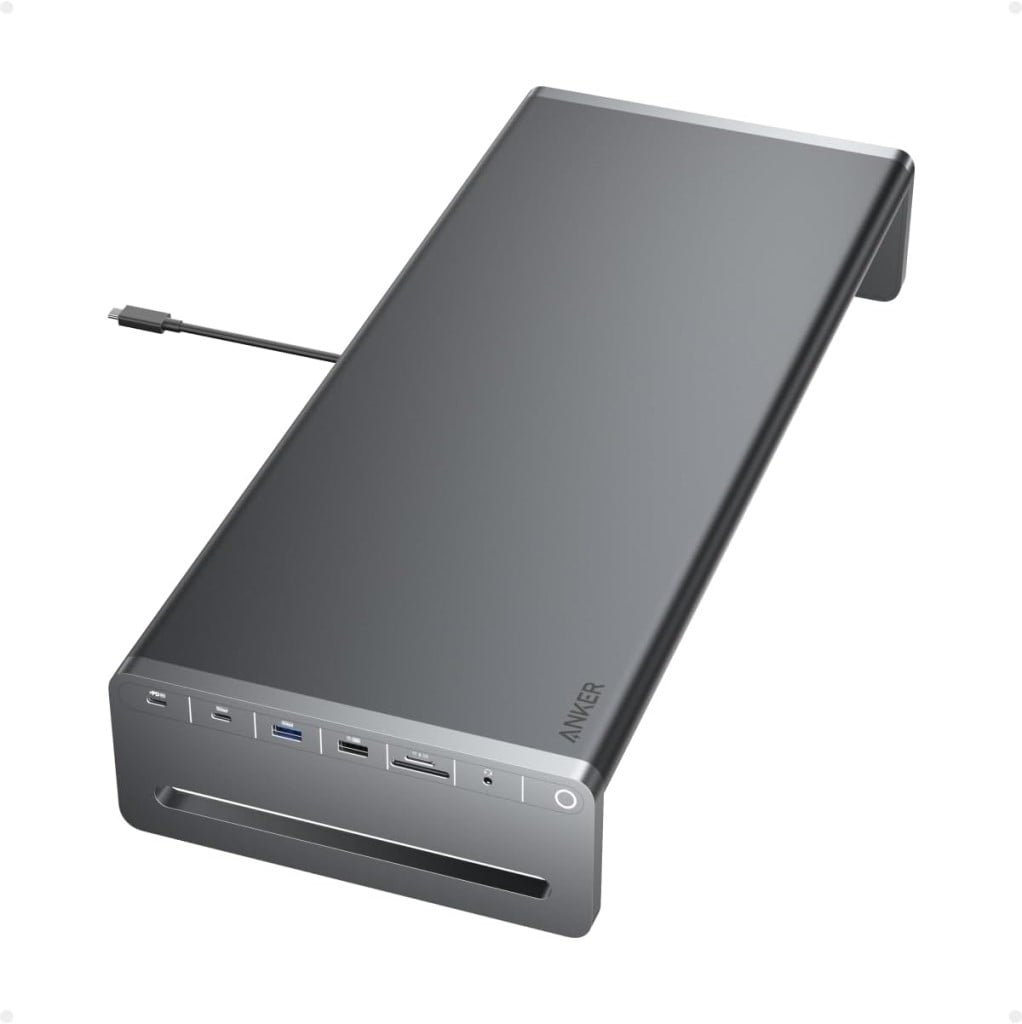 Anker Anker USB-C ハブ(10-in-1 Monitor Stand)モニタースタンドUSB PD100W 対応 5Gbps USB-Cポート USB-Aポート4K HDMIポート microSD&SDカードスロット 3.5mmオーディオジャック イーサネットポート搭載 A83760Z1