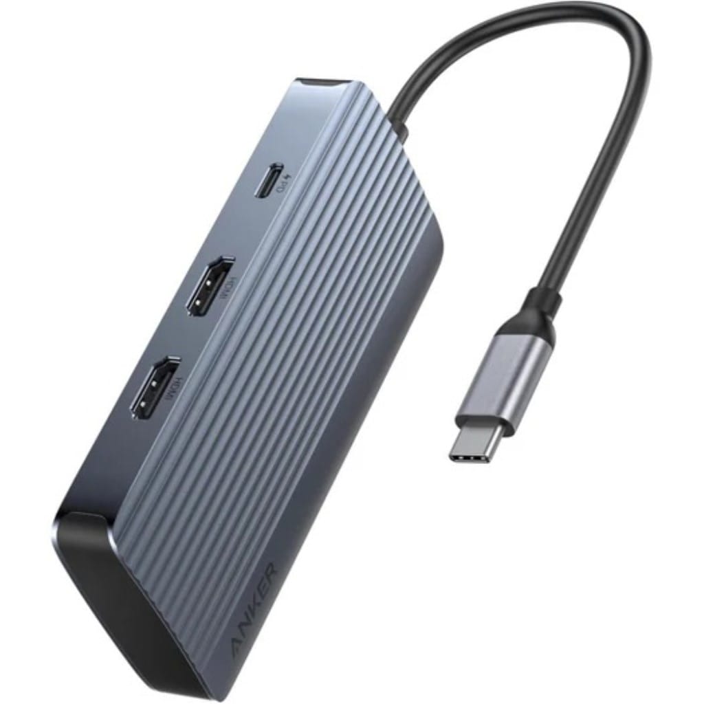 Anker Anker USB-C ハブ(7-in-1 Dual Display)100W USB PD対応 4K HDMIポート 10Gbps 高速データ転送 USB-Cポート USB-Aポート 搭載 Macbook Pro/Air/XPS/iPad Pro 他対応 A83740A2