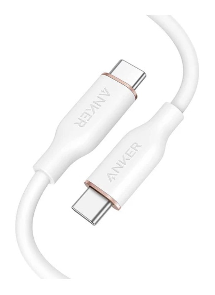 Anker Anker PowerLine III Flow USB-C & USB-C ケーブル(0.9m クラウドホワイト) A8552N22