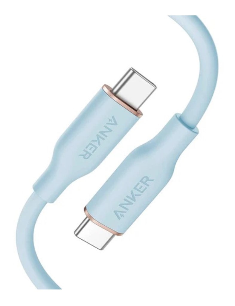 Anker Anker PowerLine III Flow USB-C & USB-C ケーブル(0.9m アイスブルー) A8552N32