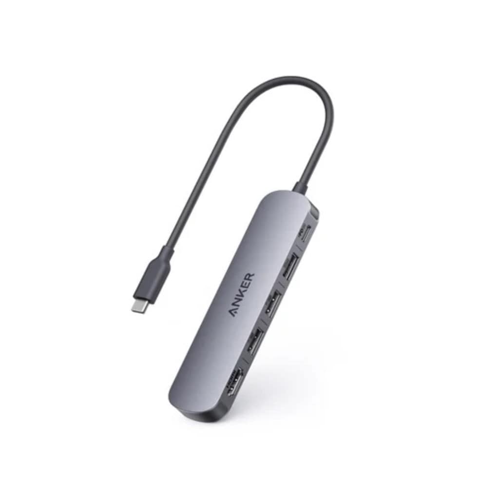 Anker Anker USB-C ハブ(5-in-1 4K HDMI)グレー 100W USB PD対応 4K HDMIポート5Gbps 高速データ転送 USB-C/USB-Aポート搭載 A83570A0