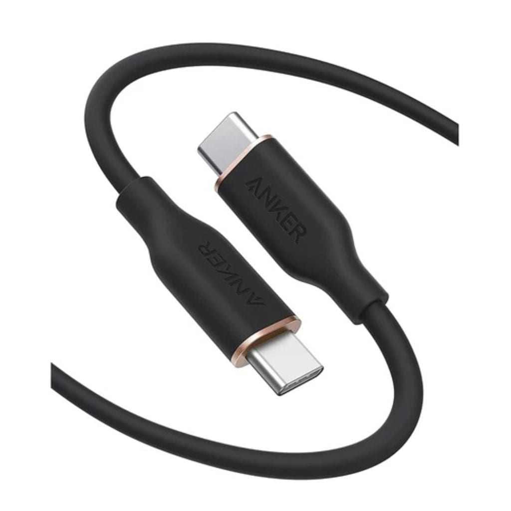 Anker Anker PowerLine III Flow USB-C & USB-C ケーブル(1.8m ミッドナイトブラック) A8553N12