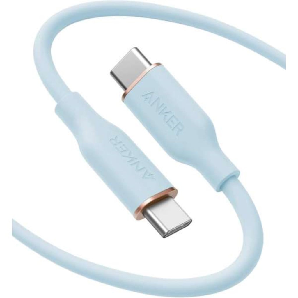 Anker Anker PowerLine III Flow USB-C & USB-C ケーブル(1.8m アイスブルー) A8553N32