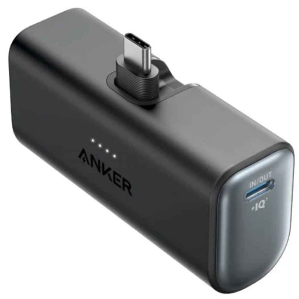 Anker Anker Nano Power Bank(22.5W Built-In USB-C Connector)(モバイルバッテリー 5000mAh 小型コンパクト)<MFi認証済/PowerIQ搭載/USB-C一体型>iPhone 14/13/12 シリーズ(ブラック) A1653N11