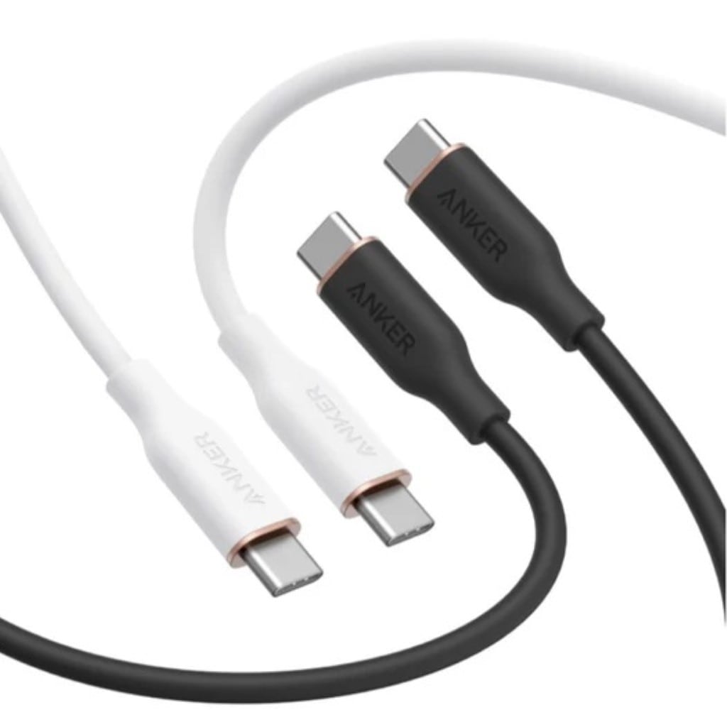 Anker Anker PowerLine III Flow USB-C & USB-C ケーブル 1.8m 2本セット ブラック & ホワイト B8553013