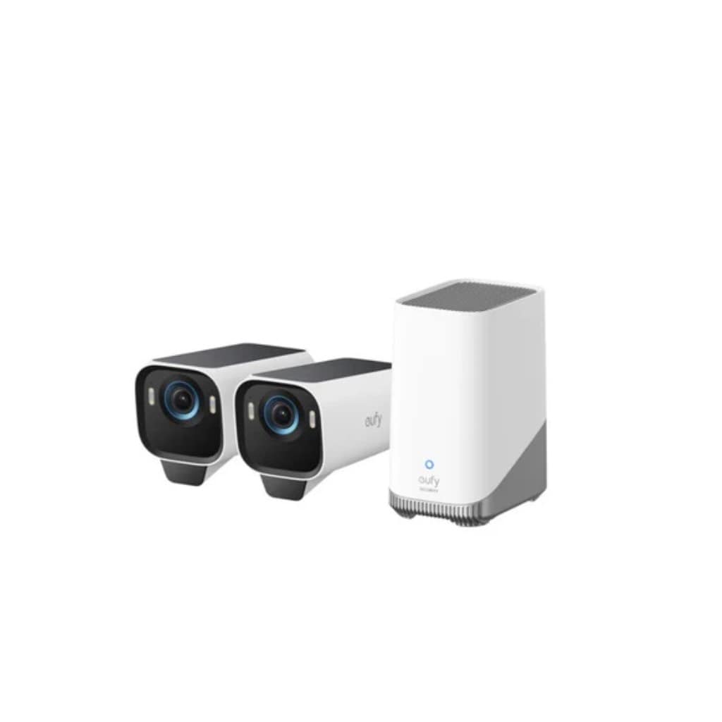 Anker Anker Eufy(ユーフィ)eufyCam S3 Pro 2-Cam Kit(屋外用防犯カメラ)<ソーラー充電/顔認識AI技術/800万超高画素/4K画質/防犯対策/ワイヤレス対応/連続給電可能/バッテリー搭載/配線不要/IP67 防塵防水/追加料金不要> T88925W1