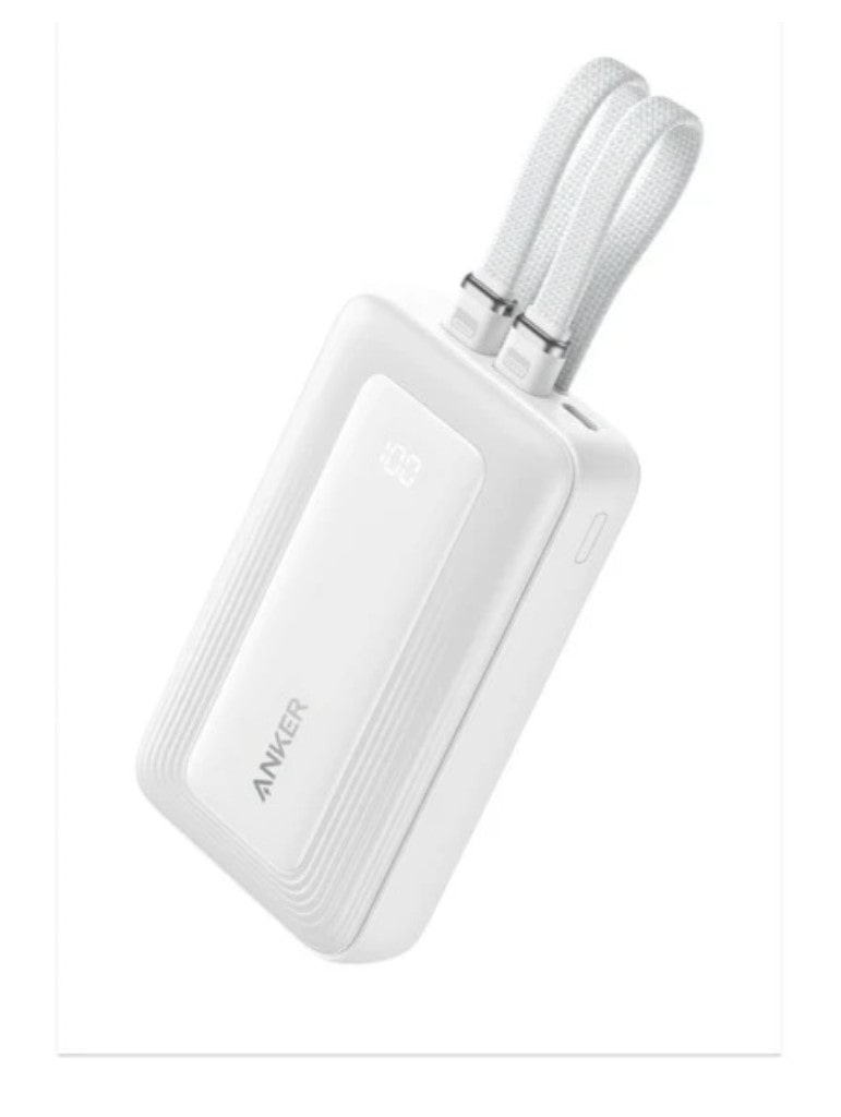 Anker Anker Zolo Power Bank(10000mAh 30W Built-In USB-C/ライトニングケーブル)ホワイト A1680N21