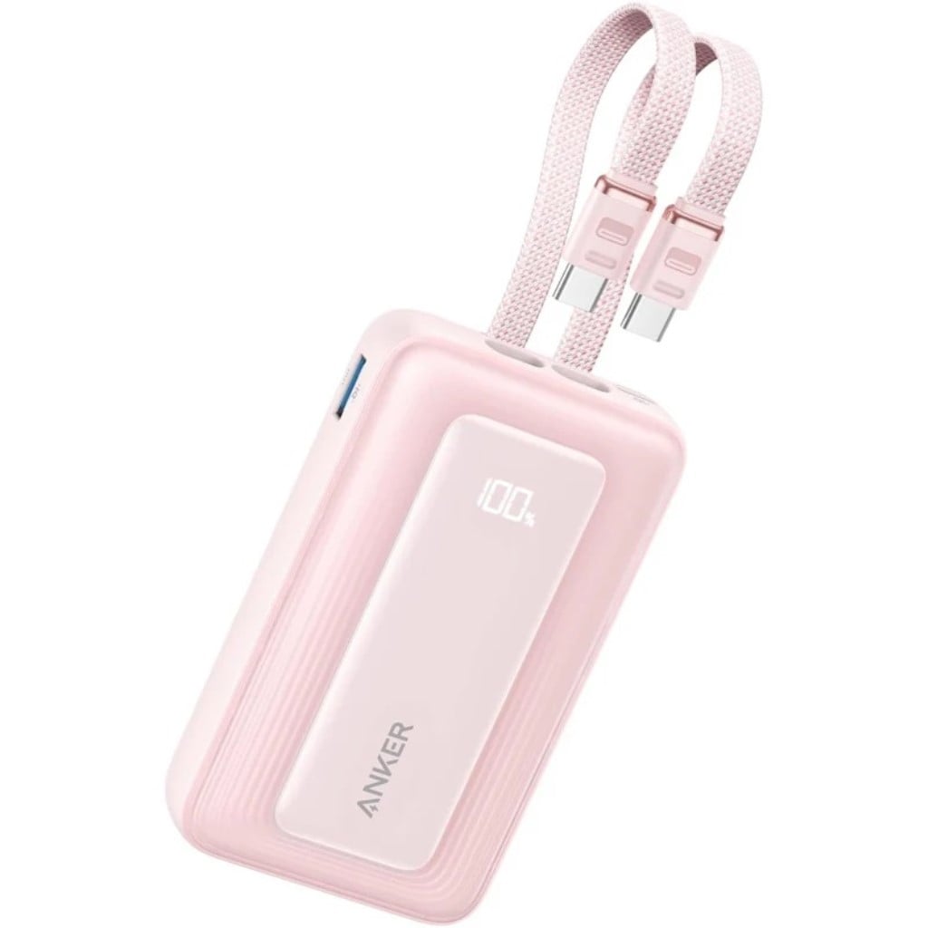 Anker Anker Zolo Power Bank(10000mAh 35W Built-In Dual USB-Cケーブル)ピンク A1680N52