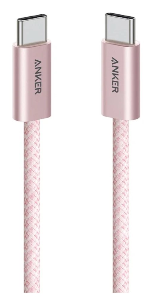 Anker Anker Zolo USB-C & USB-C ケーブル(240W 高耐久ナイロン)1.0m ピンク A8060151