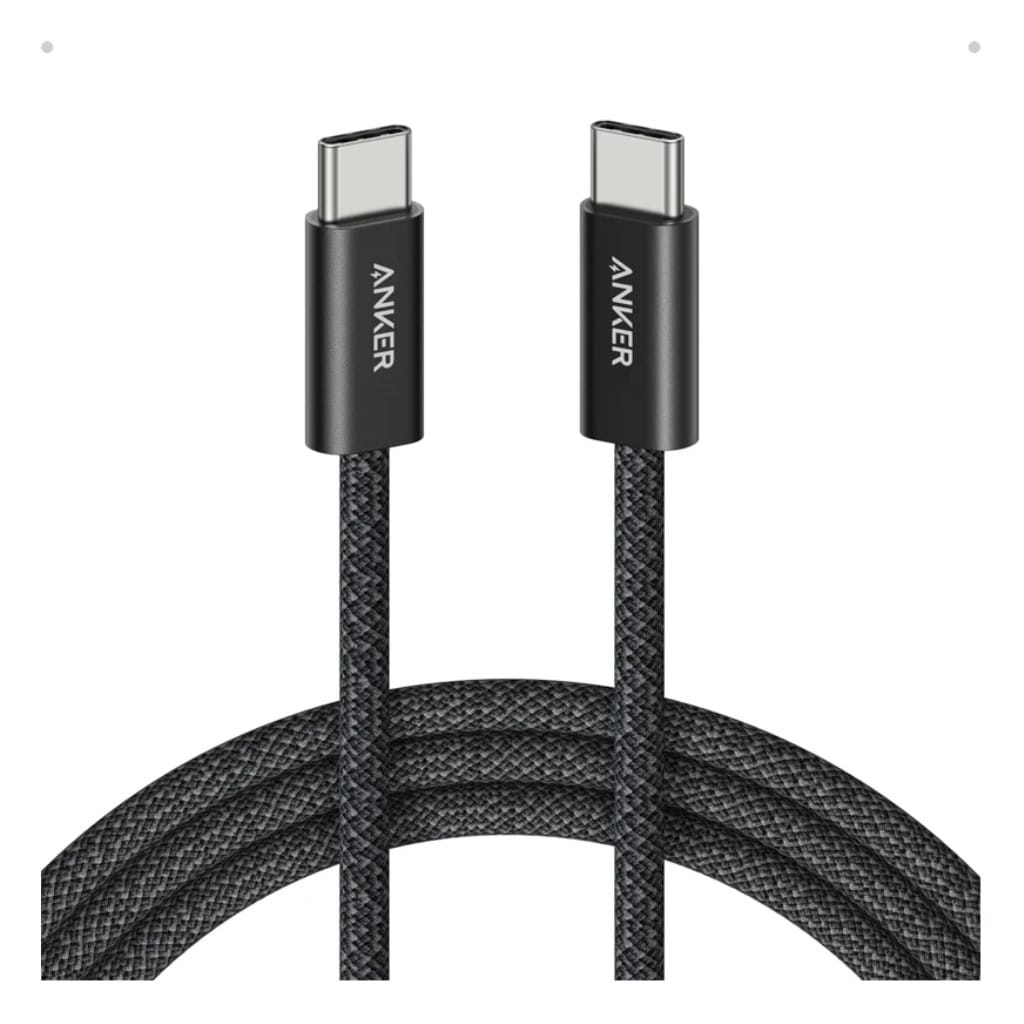 Anker Anker Zolo USB-C & USB-C ケーブル(240W 高耐久ナイロン)1.8m ブラック A8060112