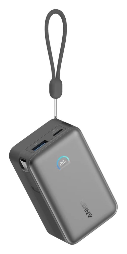 Anker Anker Nano Power Bank(10000mAh 45W 巻取り式 USB-Cケーブル)ブラック A1638N11
