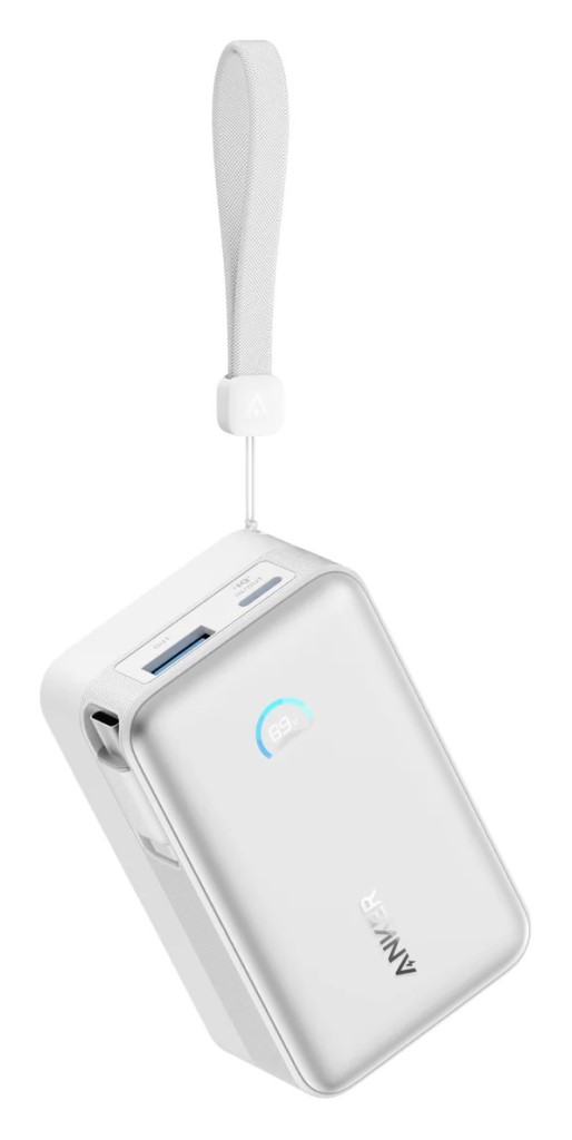 Anker Anker Nano Power Bank(10000mAh 45W 巻取り式 USB-Cケーブル)ホワイト A1638N21