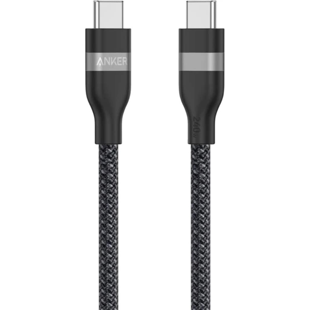 Anker Anker USB-C & USB-C ケーブル(0.9m 240W 高耐久ナイロン)(ブラック) A82E2N11