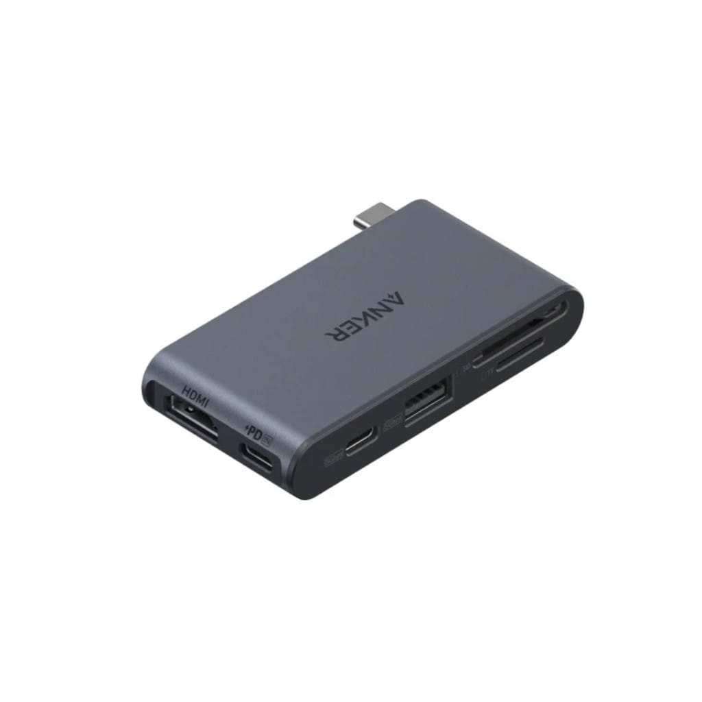 Anker Nano USB-C ハブ(6-in-1 5Gbps)HDMI 4K@60Hz 最大85W充電 SD/microSD パススルー急速充電 高速データ転送 超コンパクト 国内正規品 A83C3011