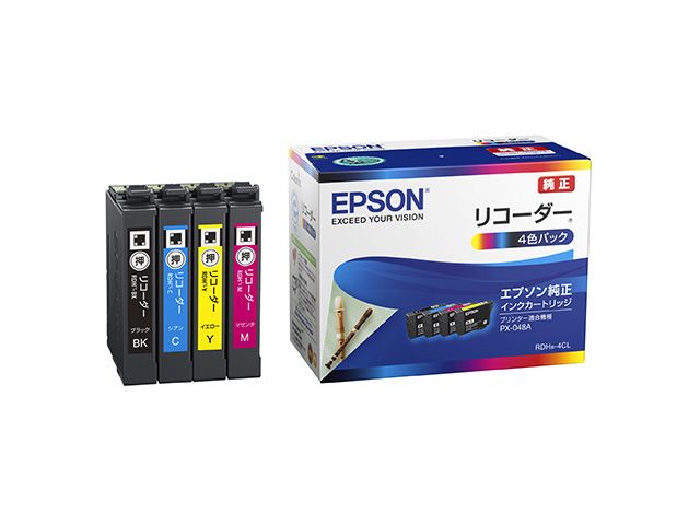 エプソン インクカートリッジ リコーダー RDH-4CL (4色パック) RDH-4CL