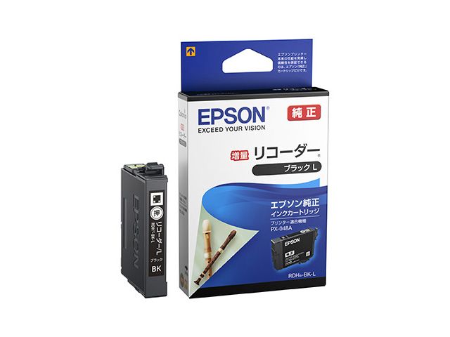 エプソン インクカートリッジ リコーダー RDH-BK-L (ブラック増量) RDH-BK-L