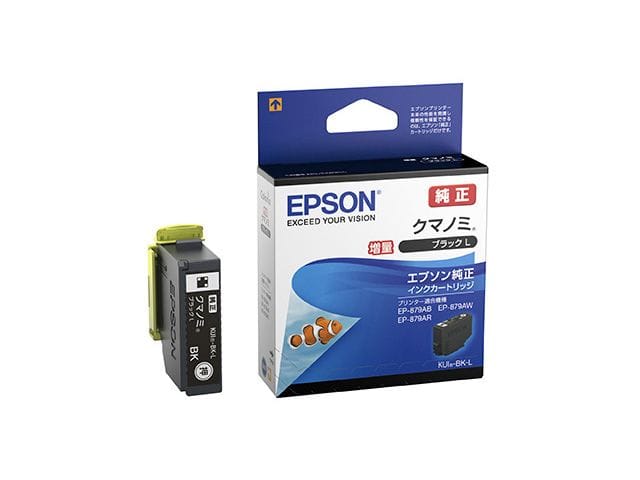 エプソン インクカートリッジ クマノミ KUI-BK-L (ブラック増量タイプ) KUI-BK-L