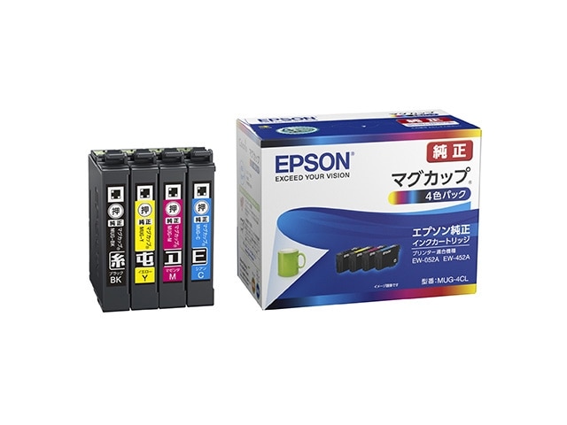 エプソン インクカートリッジ マグカップ(4色パック) MUG-4CL
