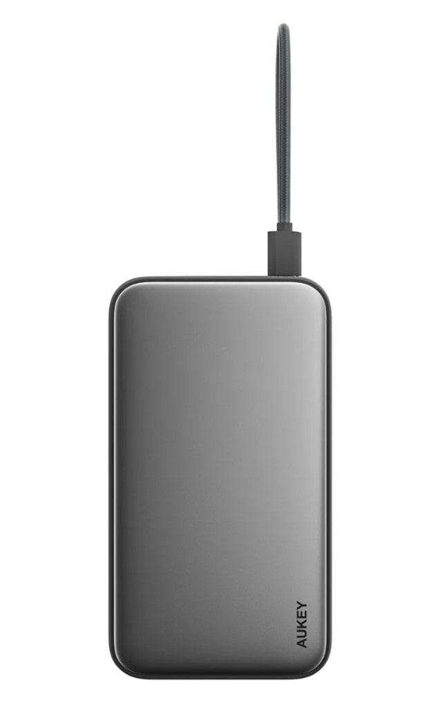 Aukey Technology Co.,Ltd. Spark Sling 100W 20000mAhモバイルバッテリー USB-Cケーブル内蔵 PB-Y48 グレー PB-Y48-GY