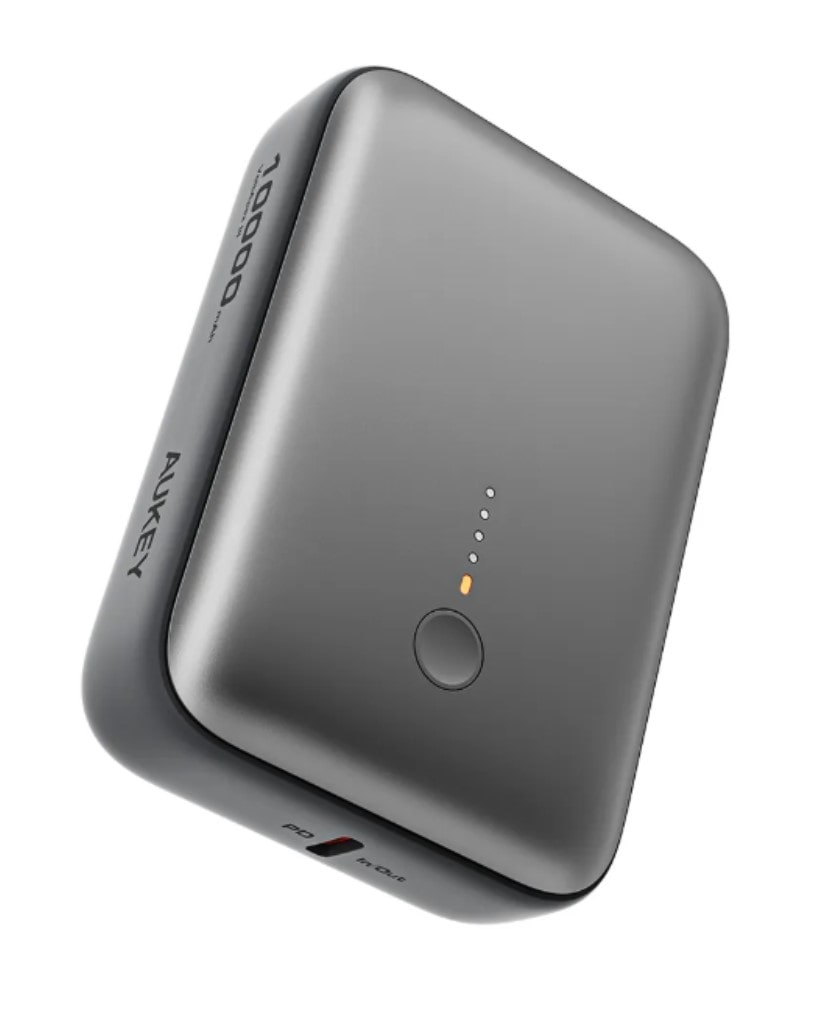 Aukey Technology Co.,Ltd. Spark Mini 10000mAhモバイルバッテリー 20W PD PB-Y55 グレー PB-Y55-GY