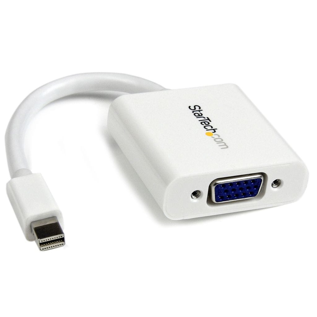 StarTech.com Ltd. Mini DisplayPort－VGA変換アダプタ ミニディスプレイポート/ mDP/ Mini DP オス－VGA/ RGB (D-Sub15ピン) メス コンバータ 1920x1200 ホワイト MDP2VGAW