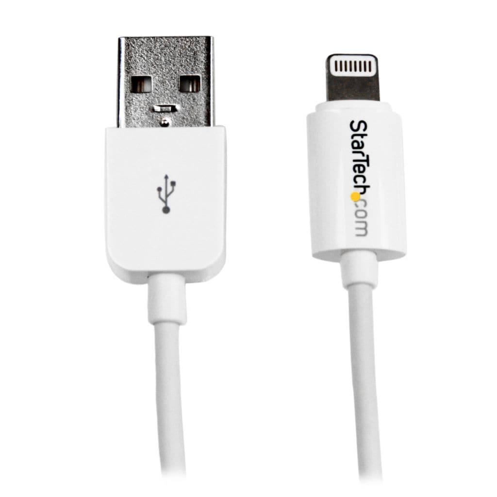 StarTech.com Ltd. 1m iPhone/iPod/iPad対応Apple LightningーUSBケーブル ホワイト Apple MFi認証取得 ライトニング 8ピン(オス)ーUSB A(オス)充電&同期用ケーブル USBLT1MW