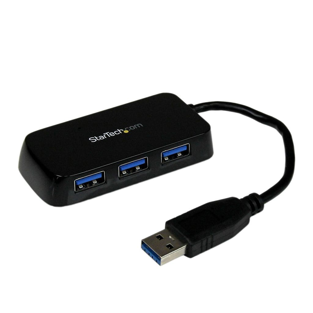 StarTech.com Ltd. 4ポート SuperSpeed USB3.0ハブ ポータブルミニUSB Hub 1x USB A (オス)-4x USB 3.0 A (メス) ブラック ST4300MINU3B