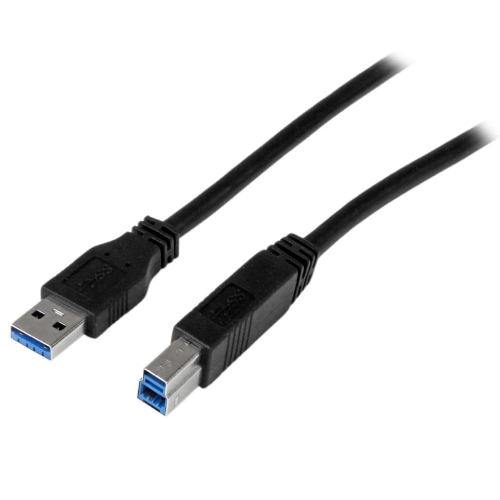 StarTech.com Ltd. USBケーブル/USB 3.0(5Gbps)/2m/Type-A-Type-B/オス-オス/USB IF認証/SuperSpeed USB 3.2 Gen1 規格準拠/ブラック/USB タイプB 変換 コード アダプターケーブル USB3CAB2M