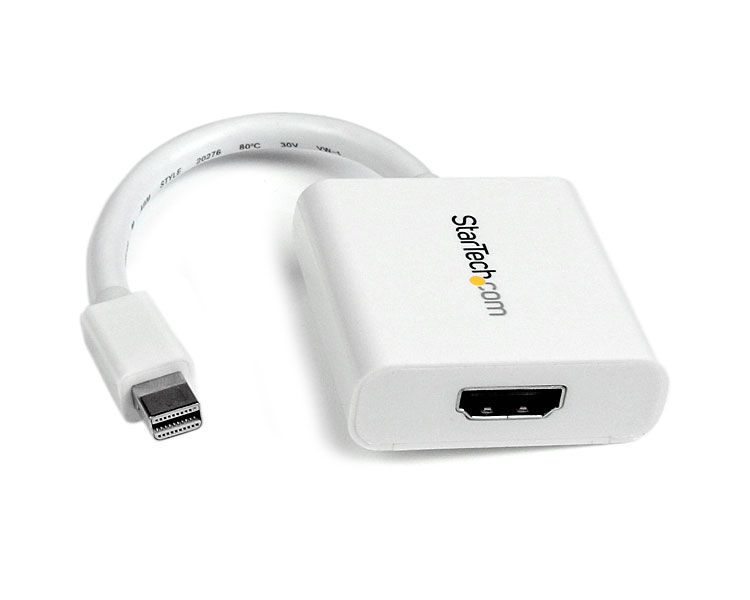 StarTech.com Ltd. Mini DisplayPort-HDMI 変換アダプタ/mDP 1.2-HDMI ビデオ変換/1080p/ミニディスプレイポート-HDMI 映像コンバータ/ミニDP-HDMI パッシブアダプタ/ホワイト MDP2HDW