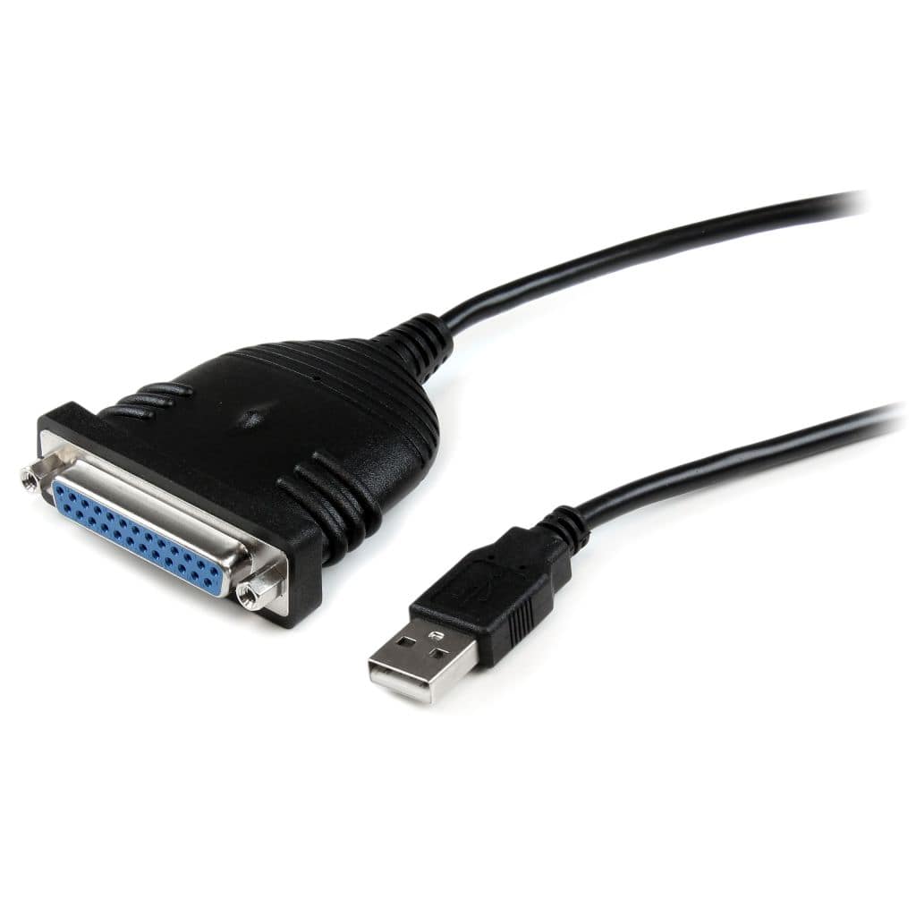 StarTech.com Ltd. 1.8m USB-パラレル(D-Sub 25ピン) プリンタ変換ケーブル USB A(4ピン)-DB25 25ピン(IEEE1284準拠) オス/メス ICUSB1284D25