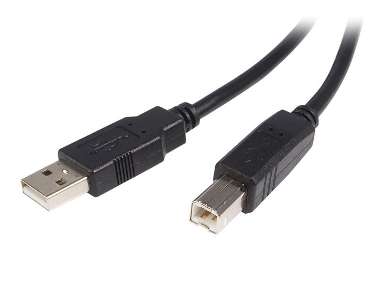 StarTech.com Ltd. 5m USB 2.0ケーブル (ABタイプ) USB (A) オスーUSB (B) オス ブラック USB2HAB5M