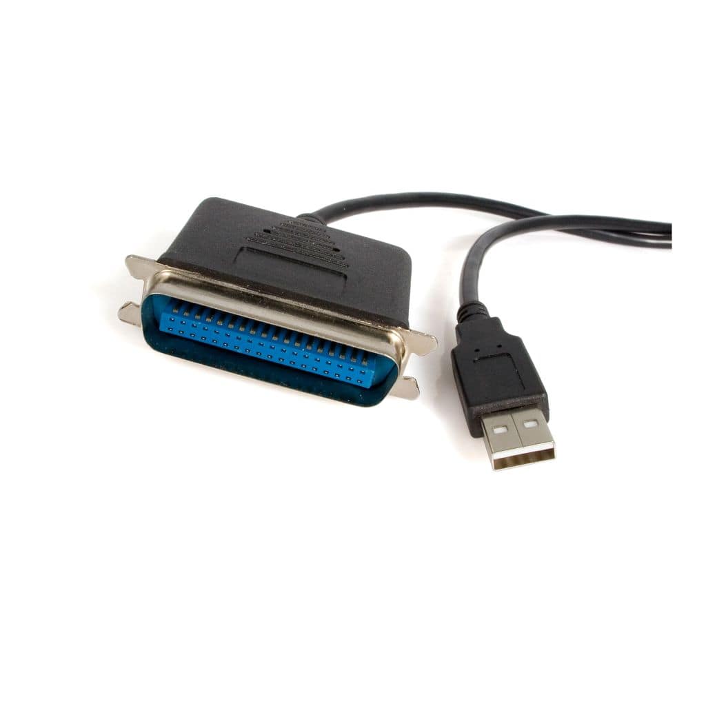 StarTech.com Ltd. 1.8m USB-パラレルプリンタコンバータケーブル USB A(4ピン)-セントロニクス/アンフェノール 36ピン(IEEE1284準拠) 変換ケーブル オス/オス ICUSB1284