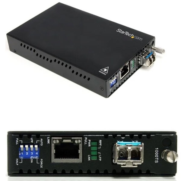 StarTech.com Ltd. ギガビットイーサネット1000Mbps対応光メディアコンバーター マルチモード用 LCコネクタ 550m Jumbo Frame対応 1000Base-T-1000Base-LX/SX変換 ET91000LC2