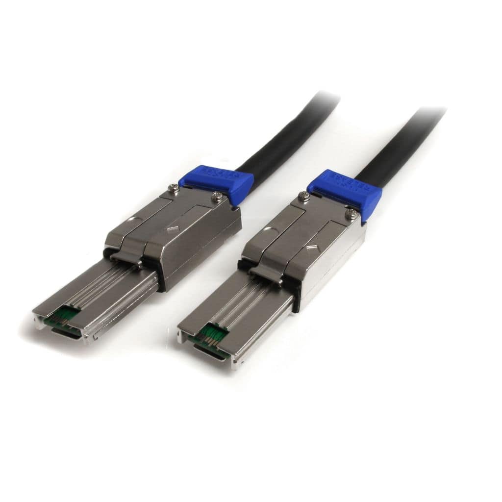 StarTech.com Ltd. 1m 外部接続用mini SASケーブル Serial Attached SCSI SFF-8088-SFF-8088 2x SFF-8088 (オス) 1メートル ブラック ISAS88881