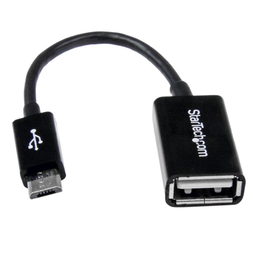 StarTech.com Ltd. 12cm micro USB OTG変換アダプタ マイクロUSBホストケーブル USB A端子 メス - USB Micro-B端子 オス UUSBOTG