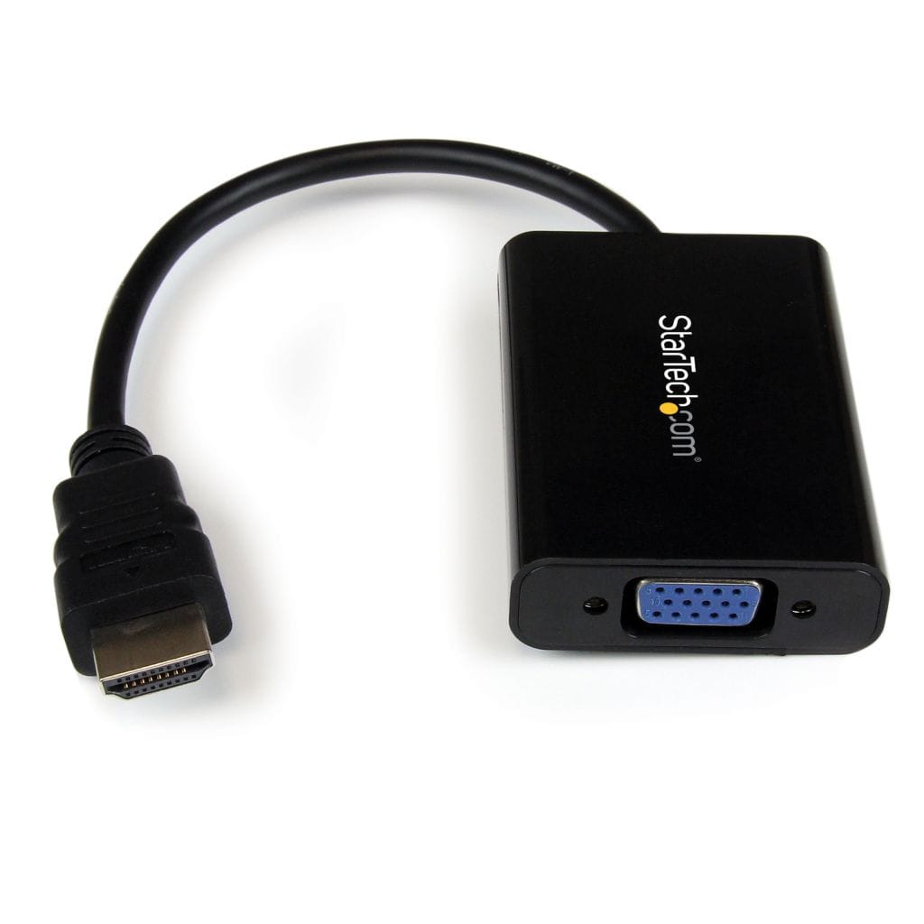 StarTech.com Ltd. HDMIーVGA変換アダプタ/コンバータ(オーディオ対応)HDMI オスーアナログRGB(D-Sub15ピン)メス 変換コネクタ 1920x1080 HD2VGAA2